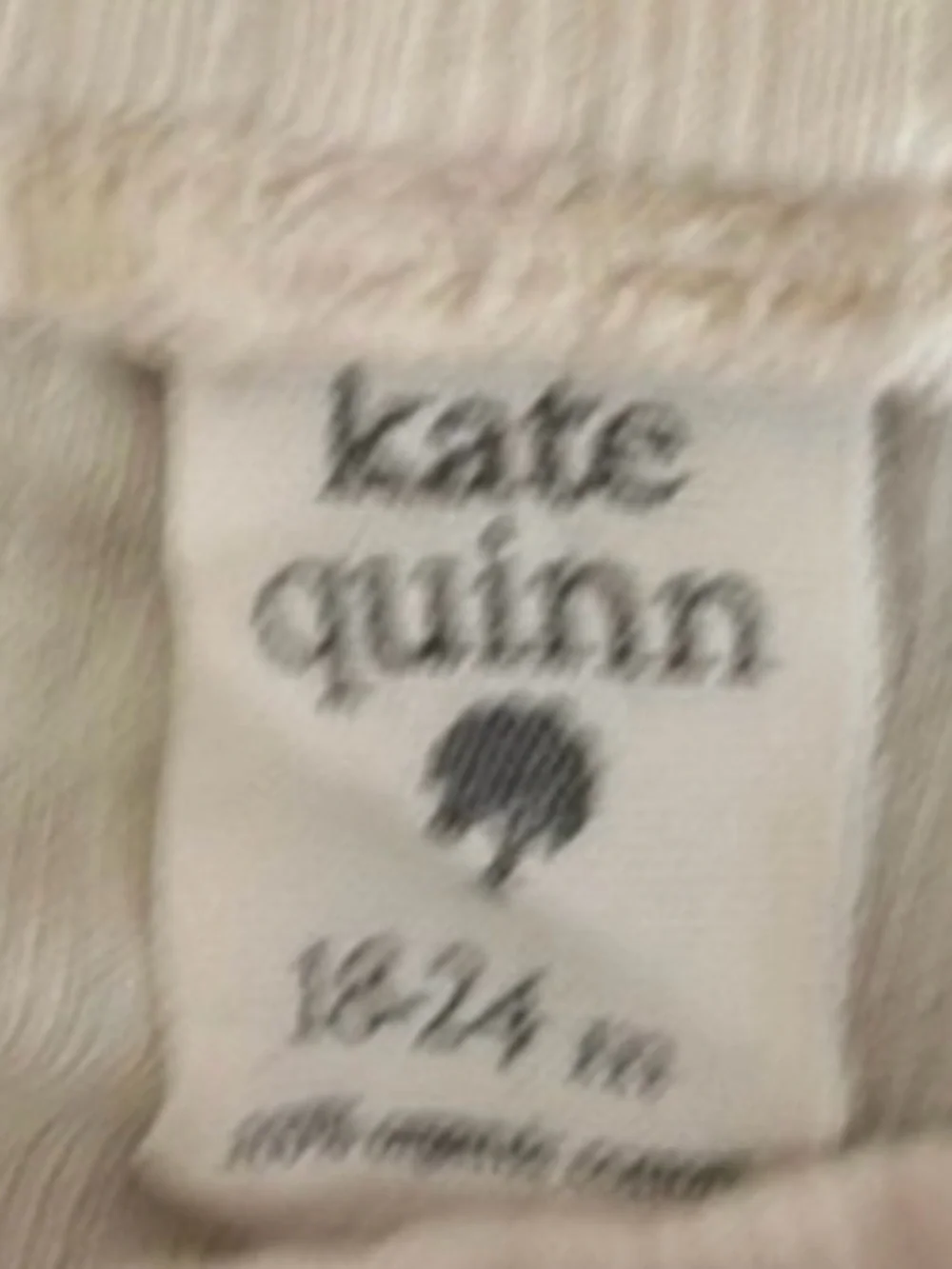 Kate Quinn Organics Baby Bloomers 18-24M Floral Cream Ribbed Shorts Lot 2